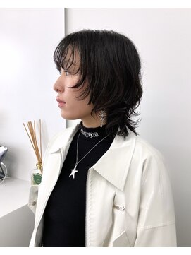 ユイツ ショートウルフ×ニュアンスウェーブ