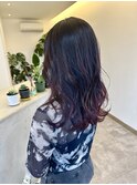 ディープレッドバレイヤージュ