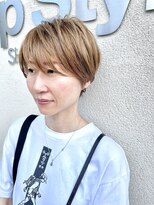 トータルビューティーサロン トップスタイル&nbsp;襟足スッキリくびれショート×ハイライト