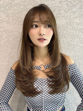 ロンド アンブル 四条烏丸(Lond ambre) 【五島巨幹】 レイヤーカット/グレージュカラー/前髪/髪質改善