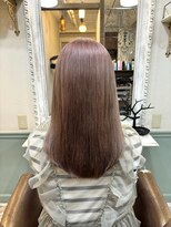 オーガスト ヘア ネイル(AUGUST hair nail)&nbsp;ピンクベージュ／ブリーチ2回～／横浜／ハイトーン