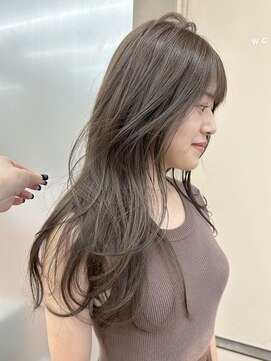 パークレーン アイス イヴェン(park lane ICI yeven) ブリーチなし 透明感オリーブベージュ 冬カラー/momoka