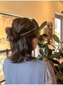 ハーフアップ☆ヘアセット