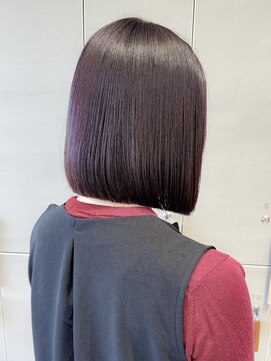 ロンド ロワール 門前仲町(Lond Loire) ボブショートボブ縮毛矯正ベージュグレージュ門前仲町