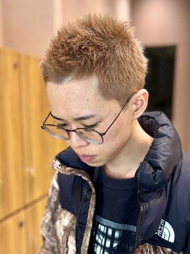 ガーデンヨコハマエスト(GARDEN YOKOHAMA est) メンズ　ダブルカラー　スパイキーショート　ボウズ