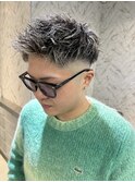 【EIGHTKobe三宮店】島本  W M F ホワイトメッシュフェード