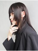 ミディアムロング顔周りレイヤー美髪おくれ毛_ba505311