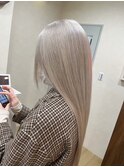 ハイライトカラーミルクティーベージュレイヤーカット