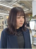 ～酸性縮毛矯正×パープルブラウン～