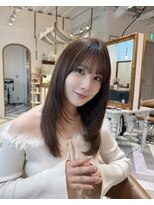 ロンドアベニール 北千住(Lond avenir)&nbsp;ミニウルフレイヤーカット顔周り前髪韓国ミディアムロング北千住