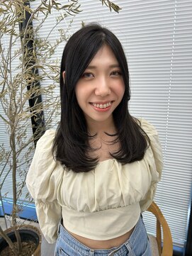 ビューナゴヤ 名駅(VIEW NAGOYA) レイヤーカット/似合わせカット/ミディアムレイヤー/前髪カット