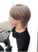 スペインカールスパイキーショートブルーブラックフェザーパーマ