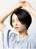Premiumカシミアストレート(縮毛矯正)×大人ショート