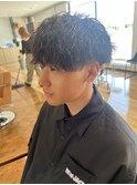 ツイストスパイラルパーマ　ツイスパ　マッシュ