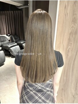 ジーナ 渋谷神南(Zina) ［amika指名］透明感カラー/オリーブグレージュ/グレージュカラ