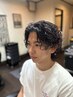 メンズカット+波巻きスパイラルパーマ¥12700(佐賀/波巻きパーマ/ウルフ)