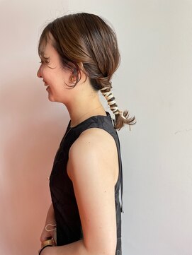 フェンヘアーアイス 中目黒(Fen.hair ici) お呼ばれ編みおろし♪ゆるふわリボンアレンジ