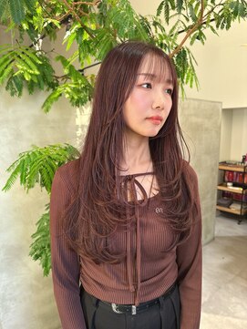 ロングレイヤー　カシスピンク