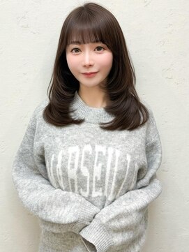 新宿韓国バブみミディアムレイヤー☆ショコラブラウン
