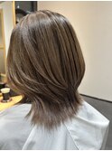 白髪ぼかし×くびれボブ