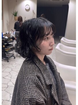 ばっさりショートボブパーマ