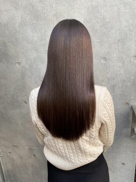 キュア 表参道(CURE) 黒髪/グレージュカラー/ココアベージュ/ヘルシーロング/表参道