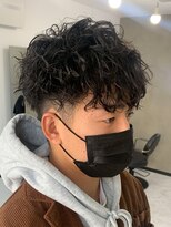 エルマーク 梅田(L-MARK)&nbsp;マッシュヘア/波巻きパーマ/men's/スパイラルパーマ