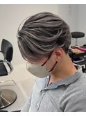 ホワイトシルバーグレーバレイヤージュシャドールーツ