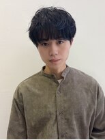 ハニー 町田(HONEY)&nbsp;マッシュ 長め ニュアンスパーマ 黒髪 1