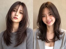 丸顔,ベース顔,面長等お顔の形に合わせて魅力を引き出す似合わせカットが得意★