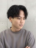 ヘッドストック 大和八木店(HEAD STOCK)&nbsp;波巻きシャドウパーマ縦落ちメンズパーマウルフパーマ眉毛