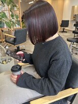 ソラ(SORA.) 切りっぱなしボブ/20代/30代/40代/暖色/髪質改善/縮毛矯正