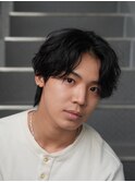 原宿メンズパーマフェザーパーマシャドウパーマセンターパート