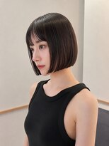 フォト 新宿三丁目(foto) 髪質改善縮毛矯正地毛風ストレート切りっぱなしボブ