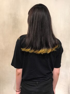 ブロック ジャポン(bloc japon) ハニーイエロー×ブラック・毛先だけダブルカラー