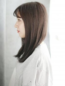 ナル 白山神社参道通り店(nalu) 透け感バングのナチュラルストレート