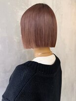 アイティー バイ アルバム 浦和店(IT by ALBUM)&nbsp;ピンクベージュストレート_外ハネボブセクションカラー_ba375002