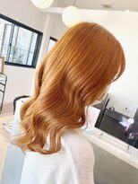 エン(eNN)&nbsp;ハイトーンオレンジベージュ/波巻き