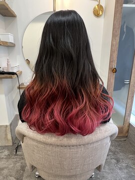 シア 新小岩店(SHEER) ピンクグラデーション裾カラー