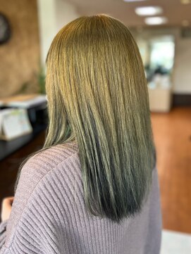 アークスヘアー 透明感抜群♪ダブルカラーブリーチミルクティーベージュ