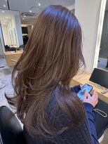 レイヤーカット＊ハイライト＊アッシュベージュ【ZinaCENTRAL】