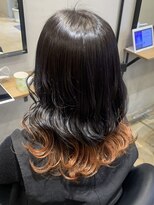 コージーベルベット(Cosy Velvet)&nbsp;＃裾カラー×オレンジ