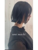 ウミマチ(umi machi)&nbsp;umi machi 切りっぱなしbob（毛量調整なし）2024/3/30