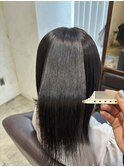 酸性ストレート×似合わせカット
