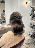 ハーフアップアレンジ