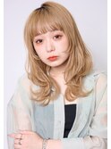 ミディアムウルフ×くびれレイヤー【溝の口美容室】