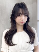 ロンド ブランシュ 錦糸町北口(Lond blanche) 前髪アンブレラカラーこなれミディイメチェンウェーブパーマ