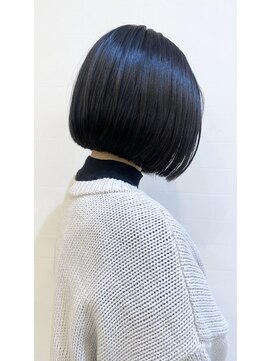 モリオ フロム ロンドン 成増店 【morio成増/一戸】大人かわいい黒髪前下がりボブ