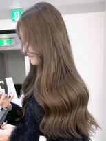 ニトバイアンキシム(nit by ahnkism) ミディアムロングレイヤーカットブリーチなしダブルカラー堀江