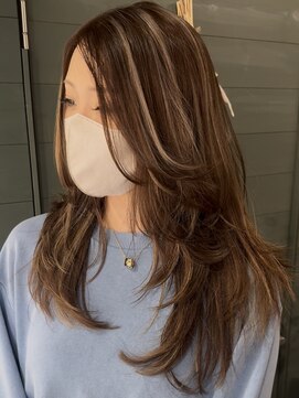 マーシュ(marshu) レイヤーカット/髪質改善ハイライト/神崎